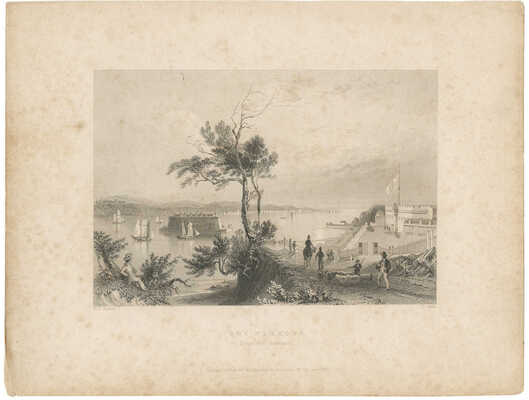 Лот из четырех старинных гравюр: